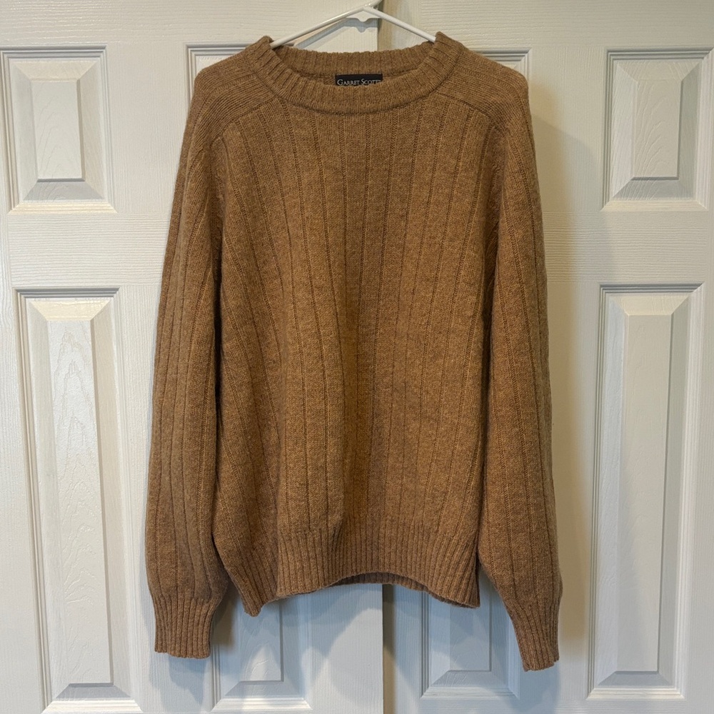 Garret Scott Men’s 100% Wool Shetland Sweater Size XL